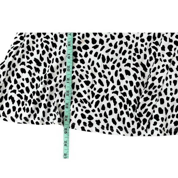 Perseption Concept Black/White Spotted Sheer Sleeve Blouse Womens Size L - Picture 7 of 8